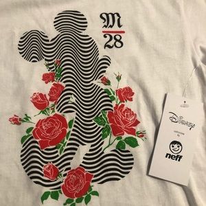 🆕 Neff Disney Mickey Roses T-shirt